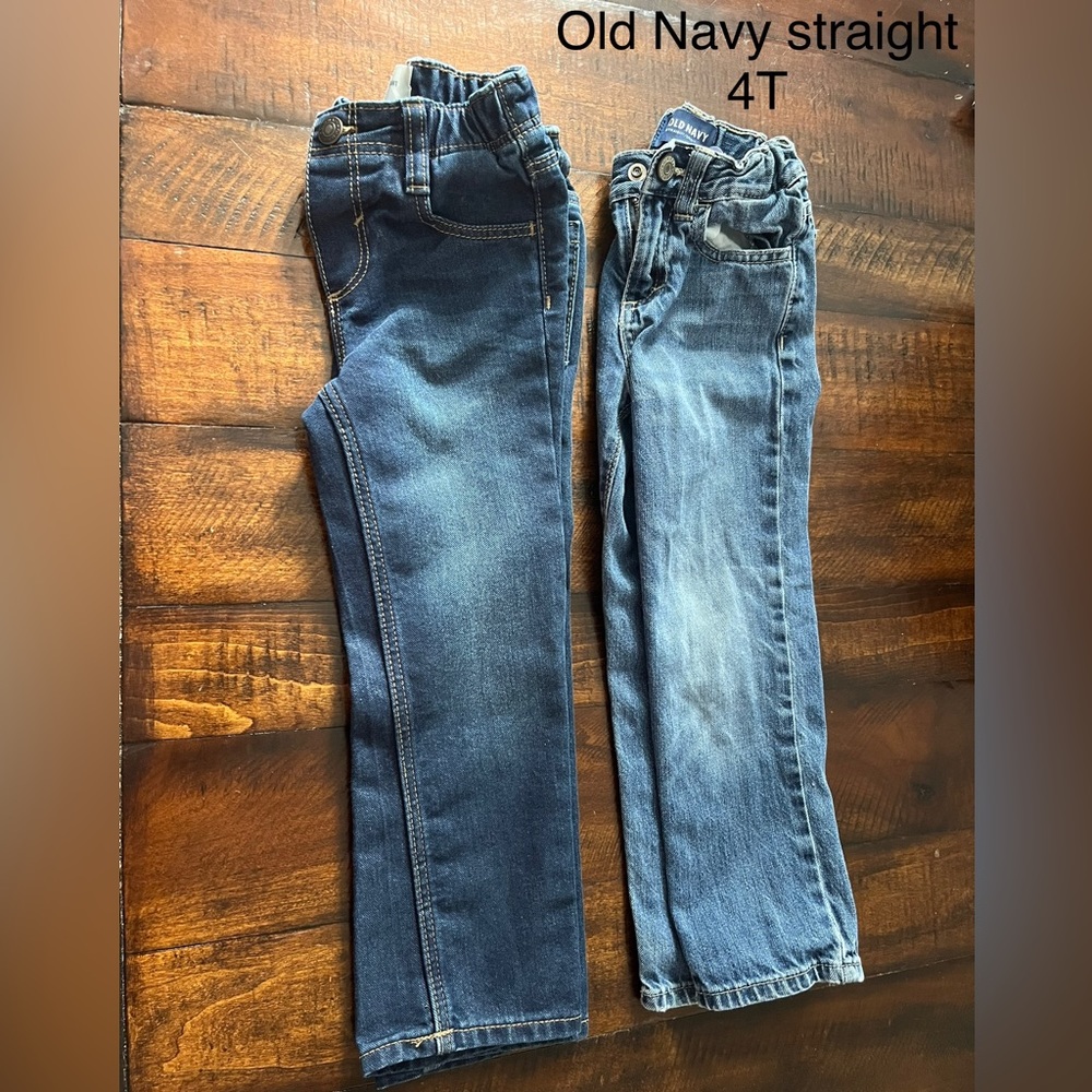 Old Navy 4T straight leg jean bundle